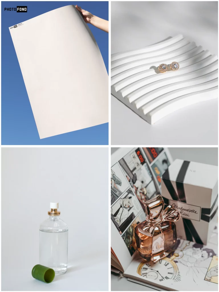 Fond blanc pour photographie produit – E-commerce, cosmétiques et accessoires | White backdrop for product shots | خلفية بيضاء للتصوير الاحترافي