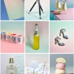 Fond Photo GELATO – Dégradé Pastel Rose et Menthe Pastel pour Shooting Produit