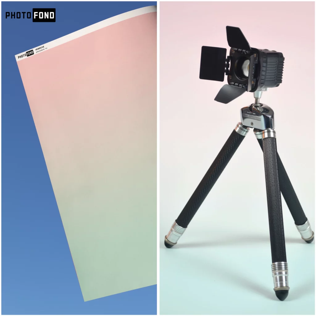 Fond Photo GELATO – Dégradé Pastel Rose et Menthe Pastel pour Shooting Produit