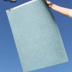 Fond de studio de photographie effet carrelages traditionnels Bleu pastel et motifs doux pour ambiance estivale