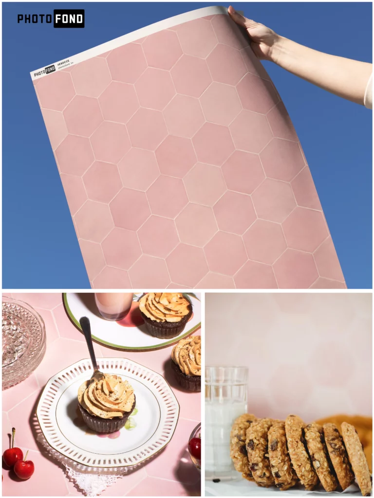 Parfait pour Shooting des macarons, cupcakes, pâtisseries colorées