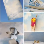 خلفية تصوير سماء زرقاء طبيعية - جو هادئ ورقيق