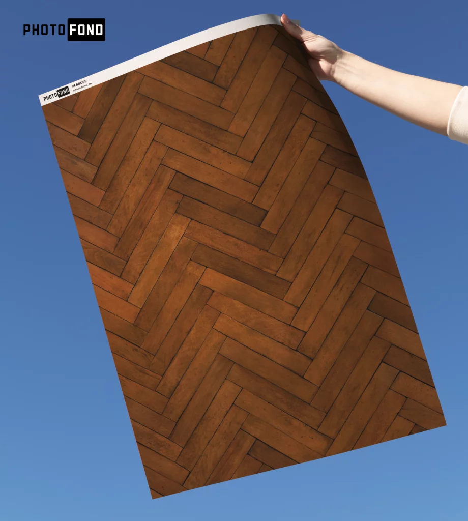 Toile de Fond Parquet moderne en chevron