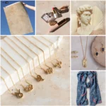 Un fond chaleureux pour des visuels qui évoquent l’été, le désert, la lumière du sud.