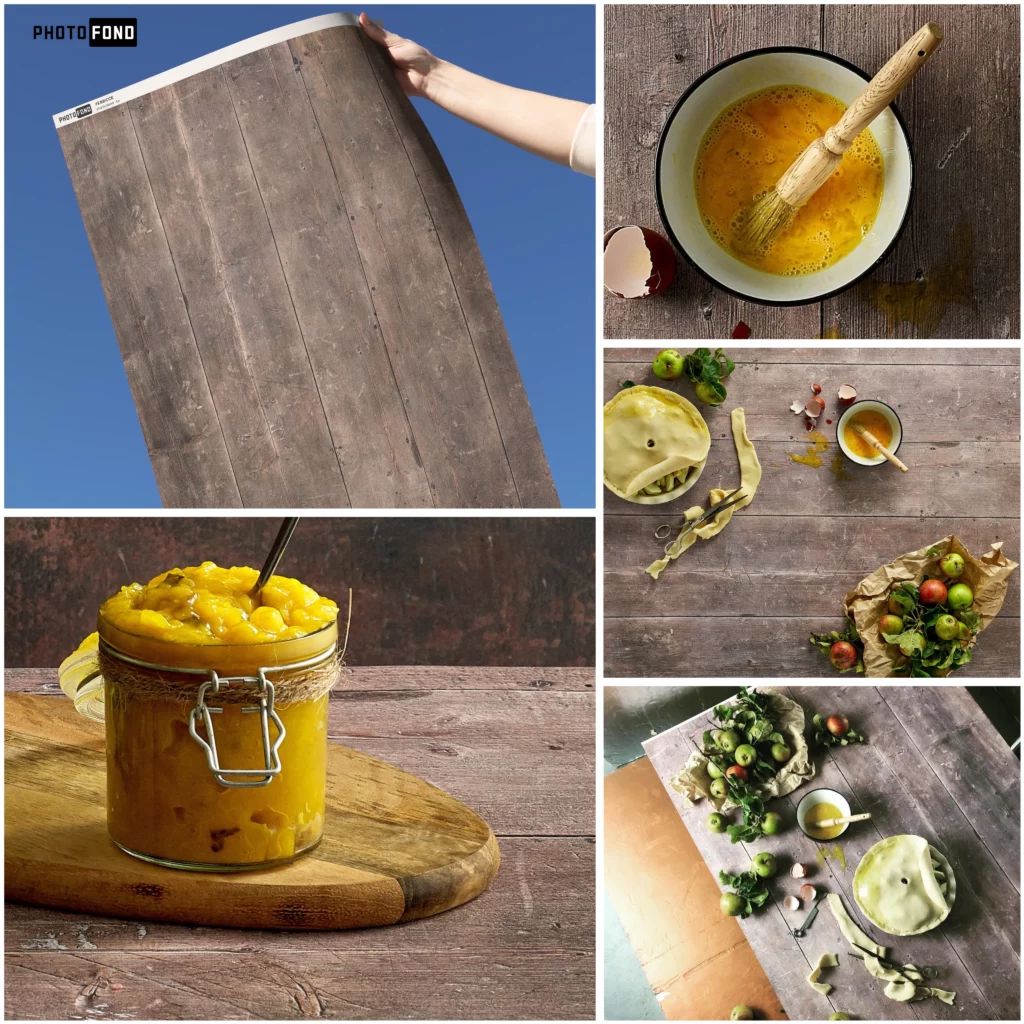 Fond photo bois patiné gris pour photos de produits naturels et ambiance vintage.